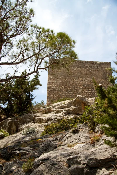 Antiguas ruinas en la isla de Rodas, Grecia —  Fotos de Stock