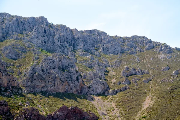 Magas hegy és a sziklák, Görögország Rodosz — Stock Fotó