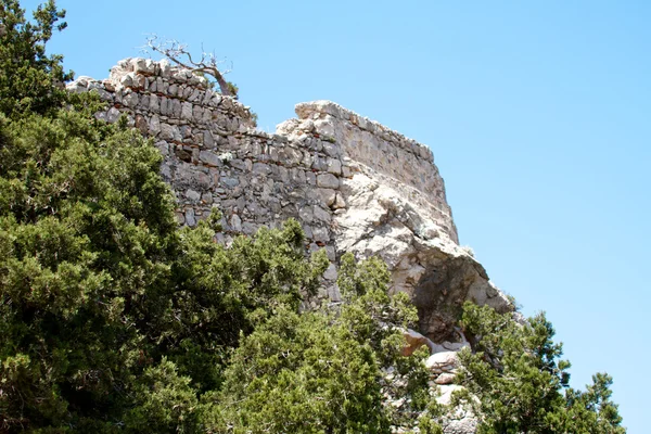 Oude ruïnes op Rhodos Eiland, Griekenland — Stockfoto