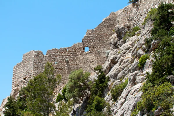 Ruines antiques sur l'île de Rhodes, Grèce — Photo