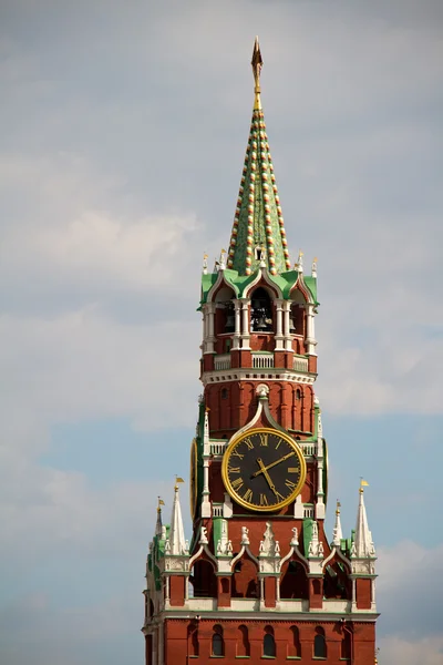 stock image The Saviour (Spasskaya) Tower of Moscow Kremlin, Russia.