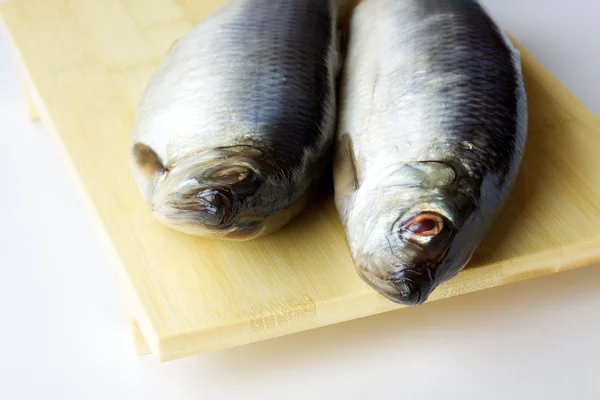 stock image Salted herring isolated on the white background