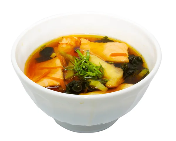 Японская кухня - суп мисо — стоковое фото