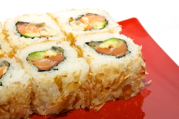 stock image Japan trditional food isolated - rolls