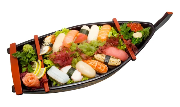 stock image Sushi Set - Different Types of Maki Sushi and Nigiri Sushi