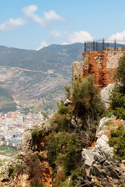 Alanya castillo vista — Foto de Stock