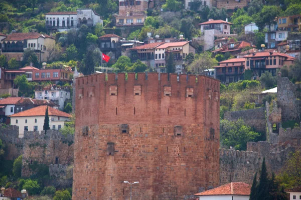 Kizil Kule (Torre Roja), enla ciudad turca de Alanya —  Fotos de Stock