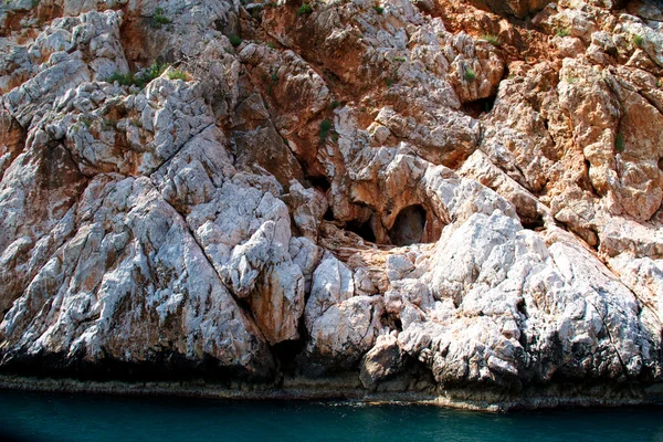 Rock és a Földközi-tenger-Törökország — Stock Fotó
