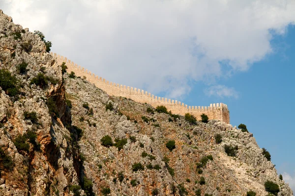 Vue sur le château d'alanya — Photo