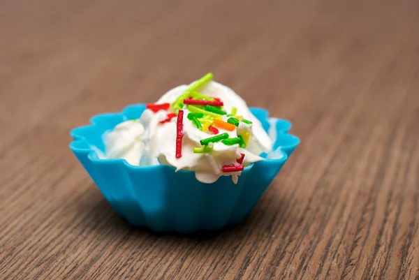 Portion of whipped cream — Stock Photo, Image