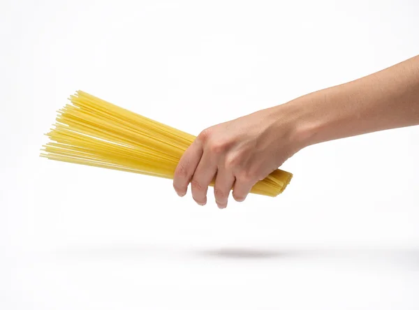 Ручная связка спагетти — стоковое фото