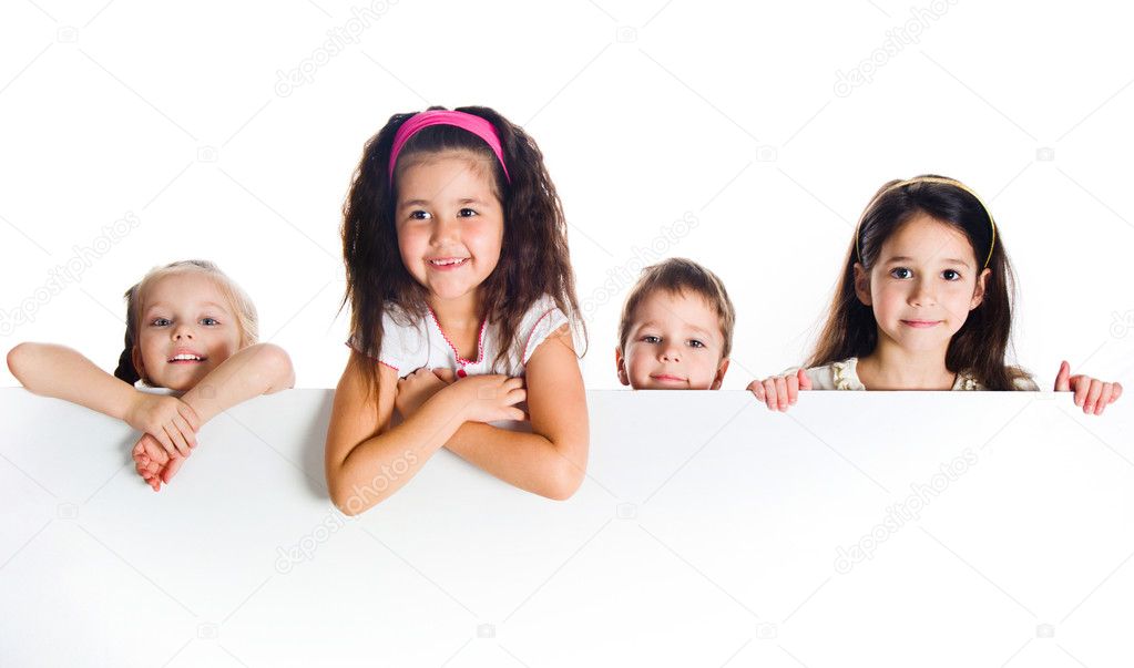 Grouop of smily kids