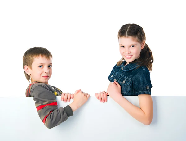 Bambini felici sorella e fratello — Foto Stock