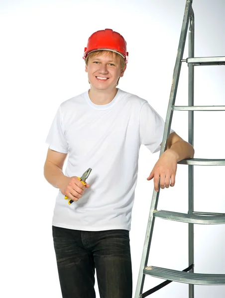 Retrato de um construtor — Fotografia de Stock
