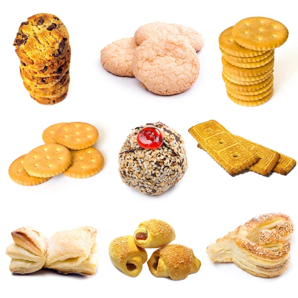Kolekcja plików cookie — Zdjęcie stockowe