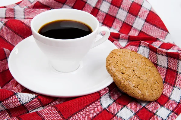 Xícara de chá e biscoito — Fotografia de Stock