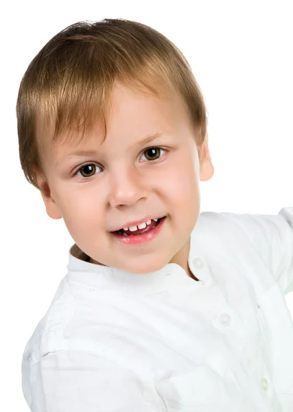 Χαριτωμένο μικρό αγόρι close-up — Φωτογραφία Αρχείου