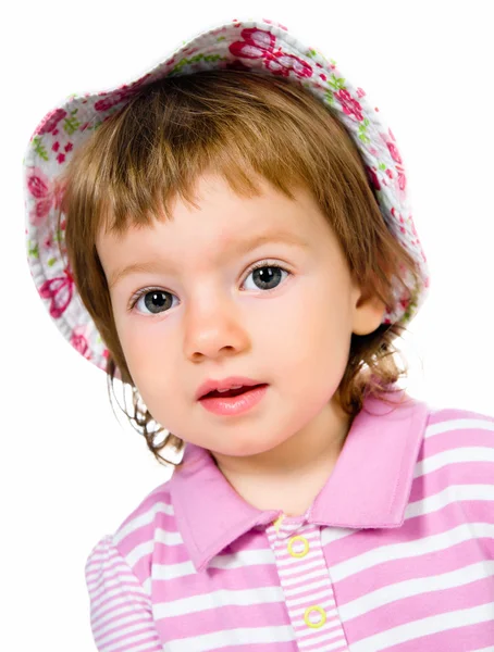 Schattige kleine meisje close-up — Stockfoto
