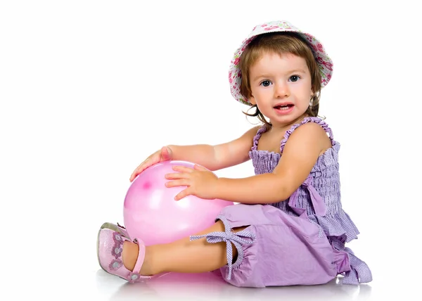 Aranyos kis lány-Premier plán — Stock Fotó