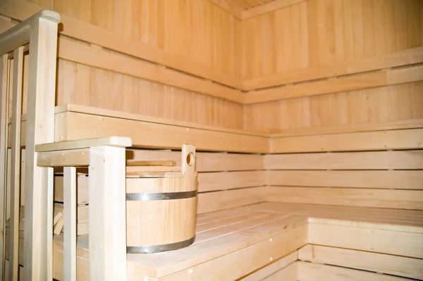 Empty finnish sauna Royalty Free Stock Images