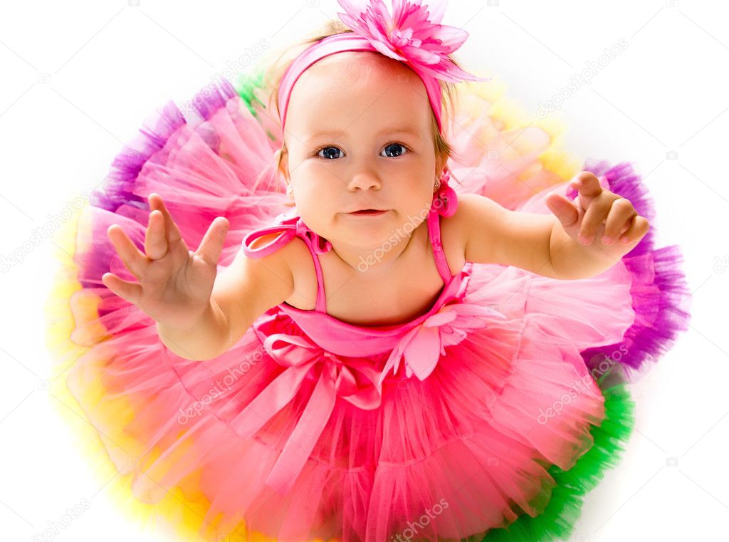 Little girl in fairy costume