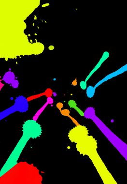 Abstract colorful blots clipart