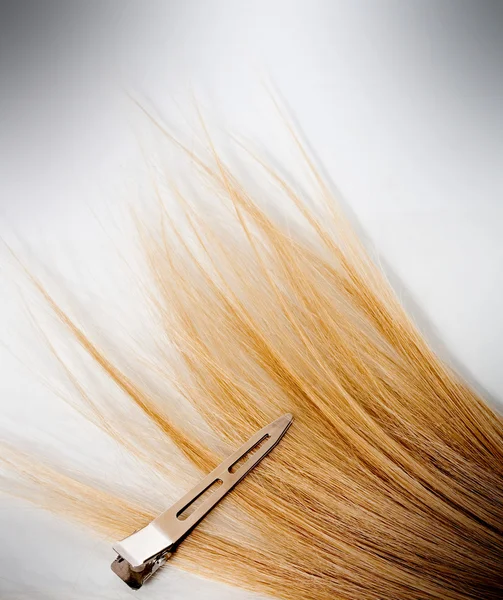 Pin and hair — Stock Photo, Image