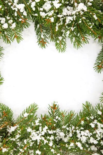 雪とクリスマス フレームワーク — ストック写真