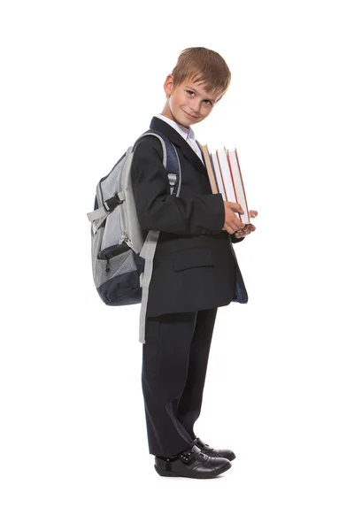 Boy holding books — Stock Photo, Image