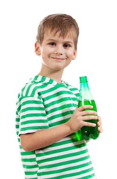 Jongen drinkwater — Stockfoto