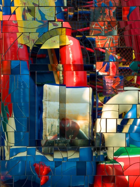 Abstraktní barevné zrcadlo mozaika. — Stock fotografie