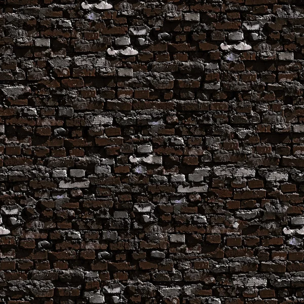 Dark brickwork seamless background. — Stock Photo, Image