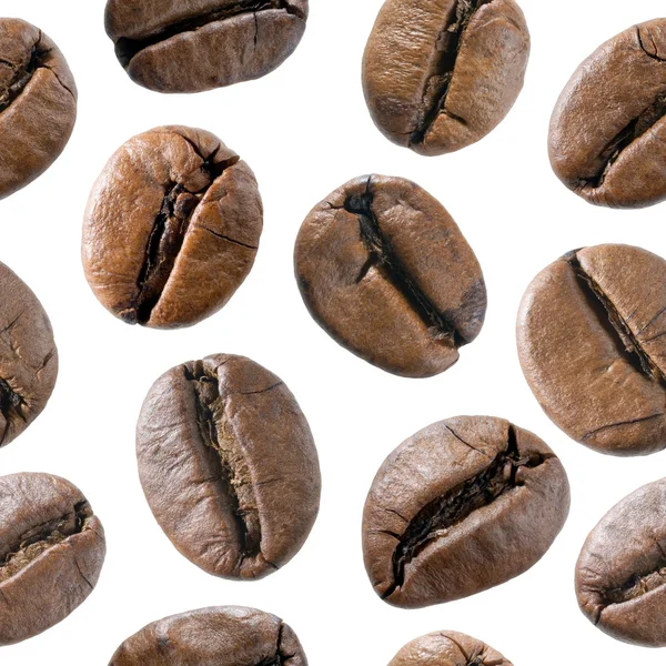 Kaffe bean sömlös bakgrund. — Stockfoto