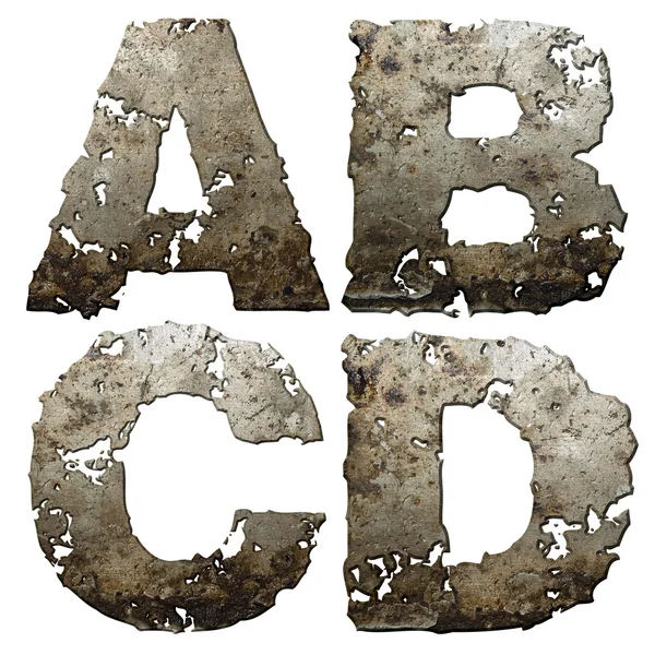 Železná abeceda. — Stock fotografie