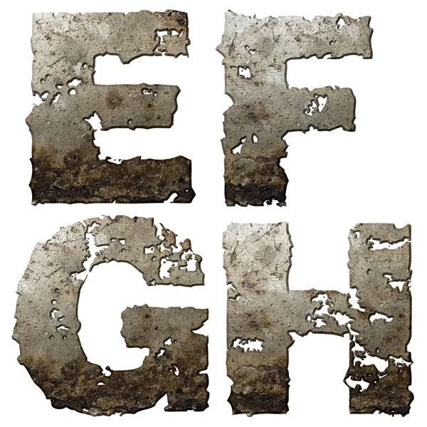 Stock image Iron alphabet.