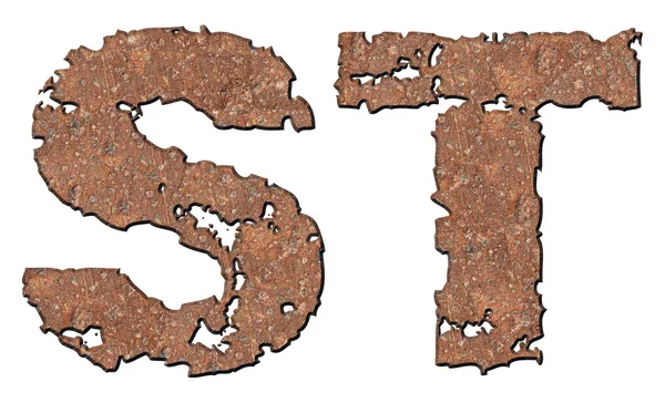 Rusted letters. — Stock Photo, Image