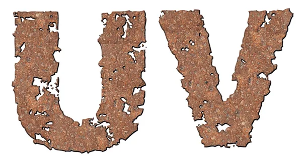 Rusted letters. — Stock Photo, Image