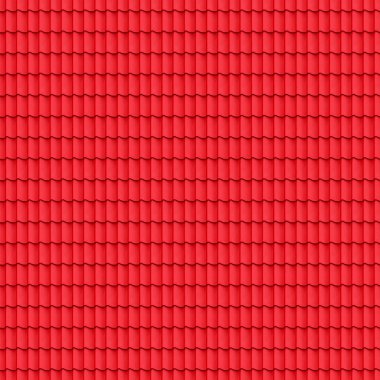 Red tiled roof seamless pattern. clipart