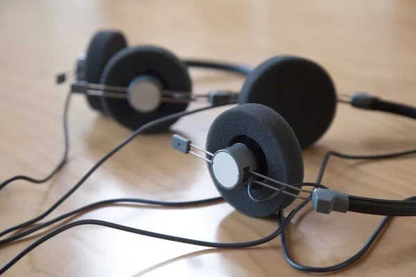 Аудіо конференції навушники — стокове фото