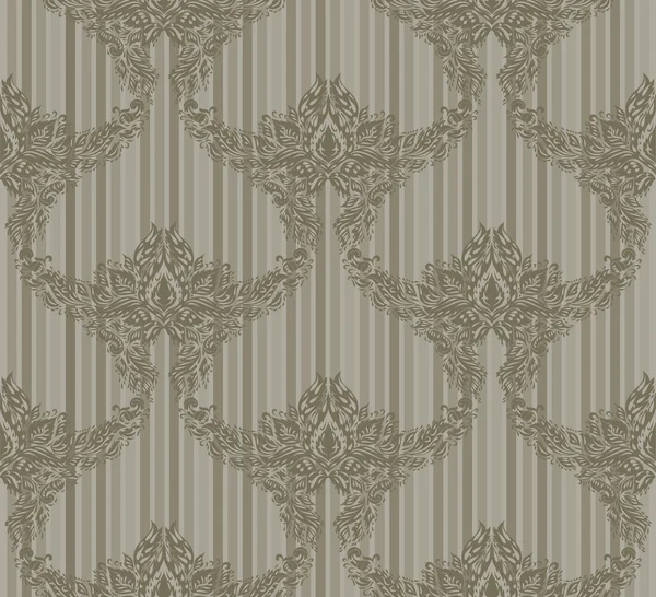 Striped seamless ornament — Stock Vector