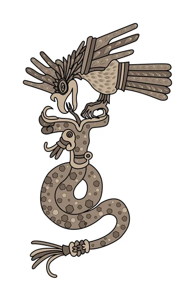 Águila matando a la serpiente — Archivo Imágenes Vectoriales