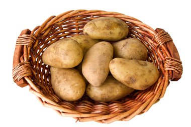 Raw potatoes clipart