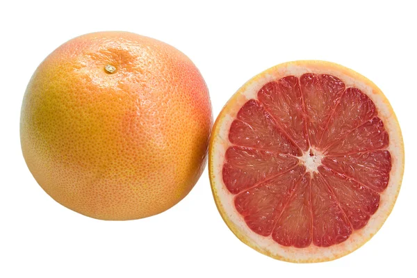 Grapefruit und Sektion — Stockfoto