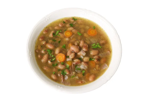 Bönsoppa, haricot soppa — Stockfoto