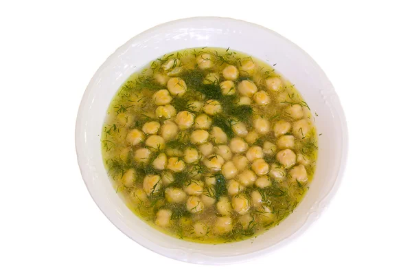 Soup with chickpea — Stock Photo, Image