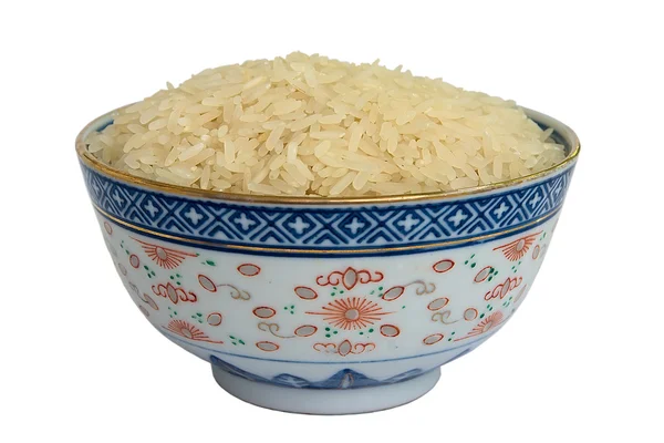 Rice in bowl — Stock Photo, Image