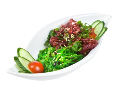 Salad from sea seaweed (chucky) clipart