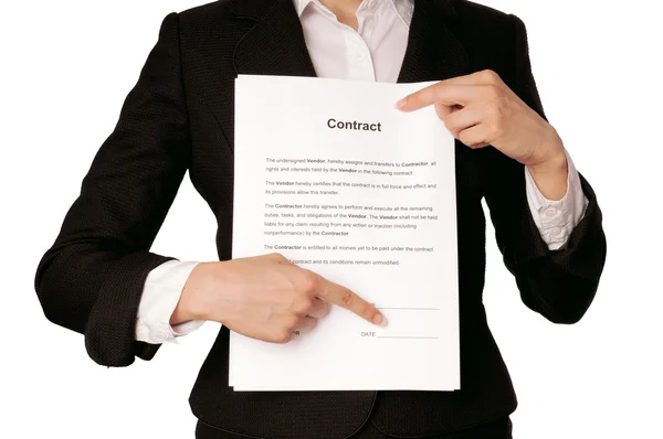 Características del contrato —  Fotos de Stock