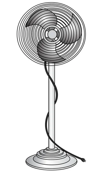 Il ventilatore elettrico per il rinfresco dell'aria — Vettoriale Stock