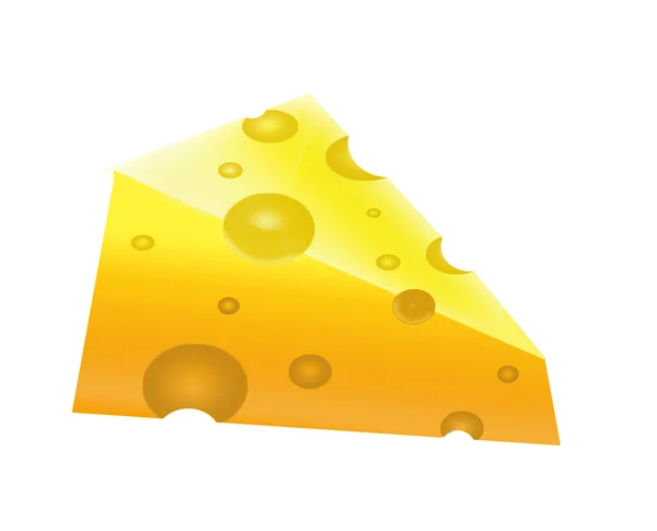 A parte do queijo apetitoso — Fotografia de Stock